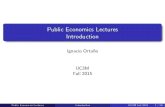 Public Economics Lectures Introduction - UC3M publica/introduction.pdf · Public Economics Lectures Introduction UC3M Fall 2015 15 / 26. Theme 2: Quasi-Experimental Empirical Methods
