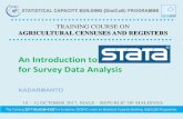 An Introduction to for Survey Data Analysis€¦ · Compressing and saving data files Compressing o compress attempts to reduce the amount of memory used by your data. o It never