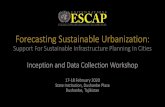 Forecasting Sustainable Urbanization 1...Forecasting Sustainable Urbanization: Inception and Data Collection Workshop Support For Sustainable Infrastructure Planning In Cities 17-18