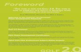 Welcome to the Golf 2.0 “It’s Personal” Player Development ... · Golf 2.0 Research Throughout this Playbook, references will be made to Golf 2.0 research and the Boston Consulting