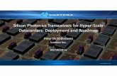 Silicon Photonics Transceivers for Hyper‐Scale Datacenters ... · After 1H’16 market delay, strengthening demand for Luxtera’s 100G products ... − 2009: First commercial PSM4