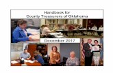 2009 County Treasurers Handbookagecon.okstate.edu/ctp/files/County Treasurer March 2018.pdf · This handbook was prepared and produced by the Oklahoma Cooperative Extension Service