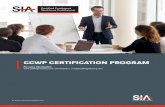 CCWP CERTIFICATION PROGRAM · Both CCWP and SOW Management Expert in-person/virtual classes are 2- or 3-day, intensive instructor led classes held across the world. Participants will
