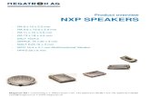 11 03 Product overview NXP Speakers - megatron.ch¼bersicht_NXP_Speake… · sales@megatron.ch • Portfolio Portfolio : NXP Speakers SPEAKER MODEL Picture Dimension Impedance Nom./Max.