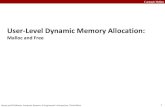 User-Level Dynamic Memory Allocationcseweb.ucsd.edu/classes/sp16/cse120-a/applications/ln/... · 2016. 5. 23. · Dynamic Memory Allocation Allocator maintains heap as collection
