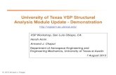 University of Texas VSP Structural Analysis Module Update ...openvsp.org/wiki/lib/exe/fetch.php?media=vsp_sam_tutorial_2013.pdf · - GUI inputs at defined spar # and % span or rib