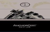 ANCHORCERT - Birmingham Assay Office · 2018. 12. 11. · consumers, traders and manufacturers involved in the jewellery and precious metal industry. ... a virtual fingerprint of