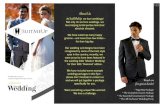SuitMeUp Wedding Flyer · WEDDING PARTY - for a party of 3 Our All-Inclusive Wedding Package is sure to impress with its extra features, attention to detail and unbeatable price.