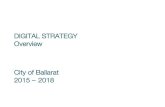 DIGITAL STRATEGY Overview - WordPress.com · DIGITAL STRATEGY Overview City of Ballarat ... strategy. The city has much data that has already been collected but which we aren’t