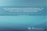 QQI SUBMISSION ON PROPOSALS TO UPDATE THE HIGHER … Submission on HEA... · 2019. 10. 8. · Paris Communiqué Appendix III Legislative Proposals for the Reform of the Higher Education