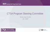CTSA Program Steering Committee€¦ · 8/8/2018  · •Focus: Education and training for the TS workforce and DTFs •Spring 2019 •TL1 and KL2 meetings •DTF meetings •CTSA