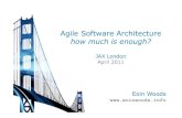 Agile Software Architecture how much is enough? · The software architecture of a program or computing system is the structure or structures of the system, which comprise software