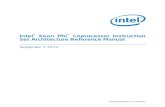 Intel Xeon Phi Coprocessor Instruction ... · Intel® Xeon Phi™ Coprocessor Instruction SetArchitectureReferenceManual September7,2012 ReferenceNumber:327364-001