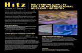 DELIVERING QUALITY FOR THE INTERNATIONAL NUCLEAR …€¦ · Hitachi Zosen Corporation (Hitz) is one of the world’s top manufacturers, providing advanced fabrication technologies