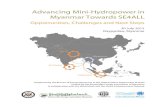 Advancing Mini -Hydropower in Myanmar Towards SE4ALL · 2015. 9. 10. · Advancing Mini Myanmar Opportunities, Challenges and Next Steps Supported by the Bureau of Energy Resources