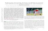 Enhancing Geometric Factors in Model Learning and Inference for … · 2020. 5. 11. · 1 Enhancing Geometric Factors in Model Learning and Inference for Object Detection and Instance