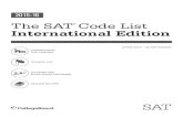2015-16 SAT Code List International Edition...4 pub # 77263 SAT International Code list--test centers only. to be insterted into booklet when finalized. • 042313 data pull and formatting,