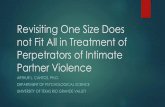 Revisiting One Size Does not Fit All in Treatment of ......Sample of Intimate Partner Violence Perpetrators Ask Elklit, Siobhan Murphy, Christine Jacobsen, and Morgan Kezia Jensen