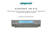 EXPERT 1K-FA - spetlc.com · User’s manual EXPERT 1K-FA Pag. 4 of 4 Congratulations for choosing the SPE EXPERT 1KW-FA linear amplifier It is small, and powerful, it covers the