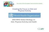 Creating the Focus on Diet and Physical Activity 2004 WHO ...ec.europa.eu/health/ph_determinants/life_style/nutrition/documents/e… · 2004 WHO Global Strategy on Diet, Physical