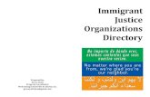 Immigrant Justice Organizations irectory · a partnership between Ignite Applied Theatre and Your Authentic Self Work. TfCC carries a vision for ... and refugees and celebrates diversity