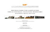 UT Facilities Space Inventory - IRISiris.tennessee.edu/wp-content/uploads/sites/13/2017/03/Facilities-Space-Survey...Instructions for Completing the UT Physical Facilities Inventory,
