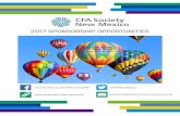2017 SPONSORSHIP OPPORTUNITIES - CFA Institute...For Sponsorship Opportunities please contact Sonny Gokhale, CFA 505.847.6389 or at sonny@ironoakcapital.com About CFA Society New Mexico