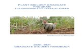 PLANT BIOLOGY GRADUATE PROGRAM...2 Welcome and Overview We the faculty and staff of the Plant Biology Graduate Studies Committee wish to welcome you to the PB Graduate Program. We