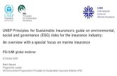 UNEP Principles for Sustainable Insurance’s guide on ......UNEP Principles for Sustainable Insurance’s guide on environmental, social and governance (ESG) risks for the insurance