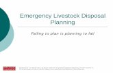 Emergency Livestock Disposal PlanningDeveloped by Dr. Tom Glanville and Dr. Jay Harmon, Department of Agricultural & Biosystems Engineering, Iowa State University, for ISU outreach