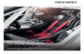SITTING SAFELY TO WIN SAFELY. - MQ AUTO | Prodotti ...mqauto.it/wp-content/uploads/2018/08/Recaro-Motor... · RECARO Pro Racer SPA XL: seat shell 35 mm widerSPOR · for large drivers,