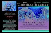 St. Sixth Sunday in Ordinary Time FEBRUARY 11, 2018 Thomas …€¦ · PRZYGOTOWANIE DO SAKRAMENTU MAŁŻEŃSTWA W naszej katolickiej tradycji, związek małżeński jest Sakramentem.