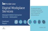 Digital Workplace A research report Services comparing ... · 11/3/2017  · Quadrant Report Digital Workplace Services A research report comparing provider strengths, challenges