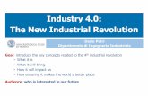 Industry 4.0: The New Industrial Revolution 4.0... · Human –Technology Coevolution •about 1.800.000years ago: capability to light and control fire (a first technology(1)together