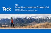 QB2 Partnership and Sanctioning Conference CallDec 04, 2018  · The forward-looking statements in these slides and accompanying oral presentation are based on assumptions regarding,