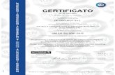 Si attesta che / This is to certify that ... - DP Project · certificato nr. 50 100 15263 si attesta che / this is to certify that ilsistema48$/,7¬di thequalitysystemof dp project