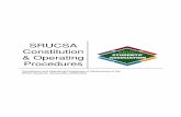 SRUCSA Constitution & Operating Procedures · 2.3 These aims and objectives shall be practiced independent of any political party or religious organisation. 2.4 SRUCSA will operate