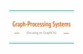 Graph-Processing Systems · graphs From a programming point of view: ... Updating the vertices and edges Writing the updated values to disk Pre-processing of graph necessary when