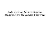 Data Avenue: Remote Storage Management for Science Gateways · way as aliases (see Evaluation section) • Aliases can be created for any remote file on any storage that Data Avenue