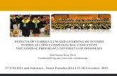 EFFECTS OF CURRICULUM AND LEARNING OUTCOMES WITHIN … … · EFFECTS OF CURRICULUM AND LEARNING OUTCOMES WITHIN ALUMNI COMPETENCIES: CASE STUDY VOCATIONAL PROGRAM, UNIVERSITY OF