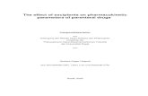 The effect of excipients on pharmacokinetic parameters of ... · The effect of excipients on pharmacokinetic parameters of parenteral drugs Inauguraldissertation zur ... pharmacokinetics