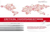 CRITICAL COMMUNICATIONS - lsofsa.co.za · Broadband for Critical Communications The transmission of data, image, and video is not only useful for police and fire brigade in various