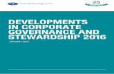 DEVELOPMENTS IN CORPORATE GOVERNANCE AND … · report by the Committee on the Financial Aspects of Corporate Governance, chaired by Sir Adrian Cadbury. ‘Comply or explain’ –