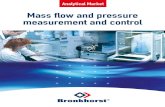 Mass flow and pressure measurement and control...Mass flow meters / controllers for gases Bronkhorst® Mass Flow Meters / Controllers are available in the widest range offered on the