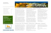 Newsletter Spring 2012 Geography- Anthropology · Geography-Anthropology Spring 2012 Page 3 Nathan has been busy teaching courses and working in the field at the Isles of Shoals along