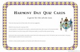 Harmony Day Quiz Cards - downtherunway.weebly.comdowntherunway.weebly.com/uploads/1/0/5/6/10567957/freeharmonyda… · Harmony Day Quiz Cards A game for the whole class There are