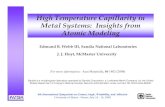 High Temperature Capillarity in Metal Systems: Insights ... Presentations/Contact6_2008_EWebb_High… · High Temperature Capillarity in Metal Systems: Insights from Atomic Modeling