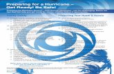 Preparing for a Hurricane - Preparing for a Hurricane · drain away from your home Create or update an inventory of your contents Take pictures and create an inventory of the personal