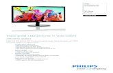 Enjoy great LED pictures in vivid colors · AV sources including set-top boxes, DVD players and A/V receivers and video cameras. Mercury Free Philips monitors with LED backlighting