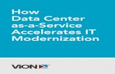How Data Center as-a-Service Accelerates IT Modernization · provisioning as well as power conservations. It’s a constant juggle and utility-based models dramatically alleviate